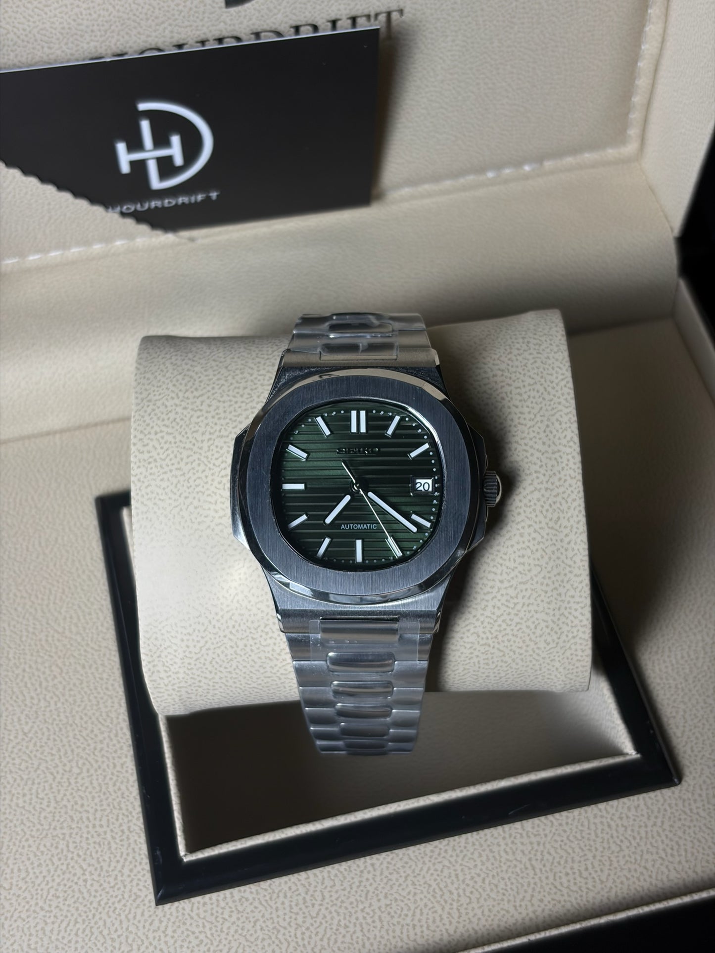 Seiko Mod Nautilus Green