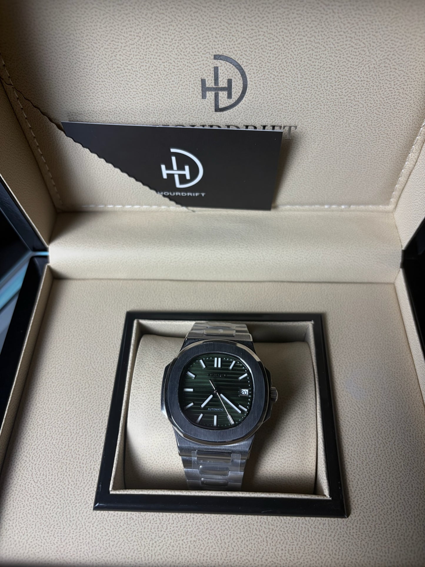 Seiko Mod Nautilus Green