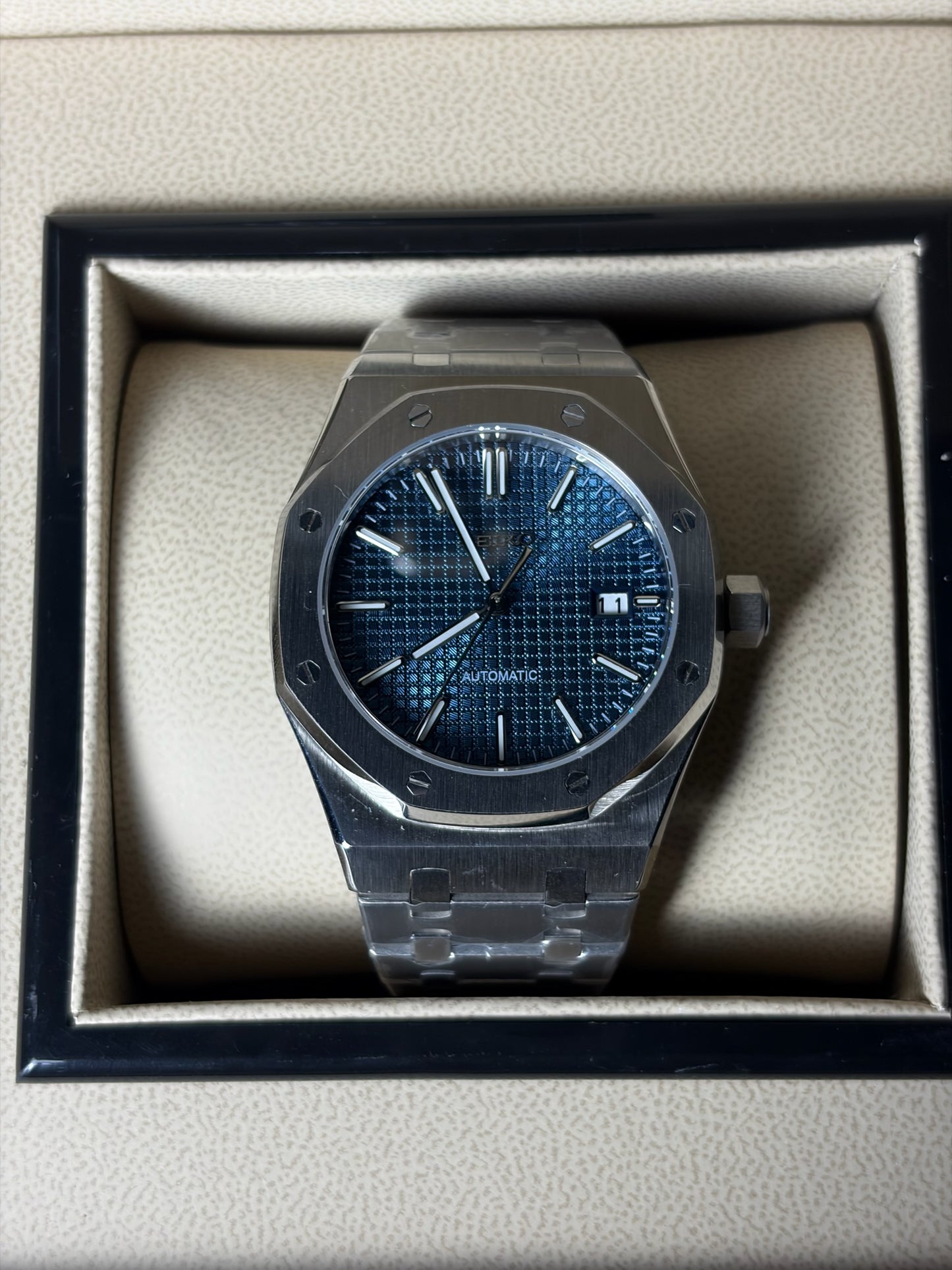 Seiko Mod Royal Oak Blue Automatic