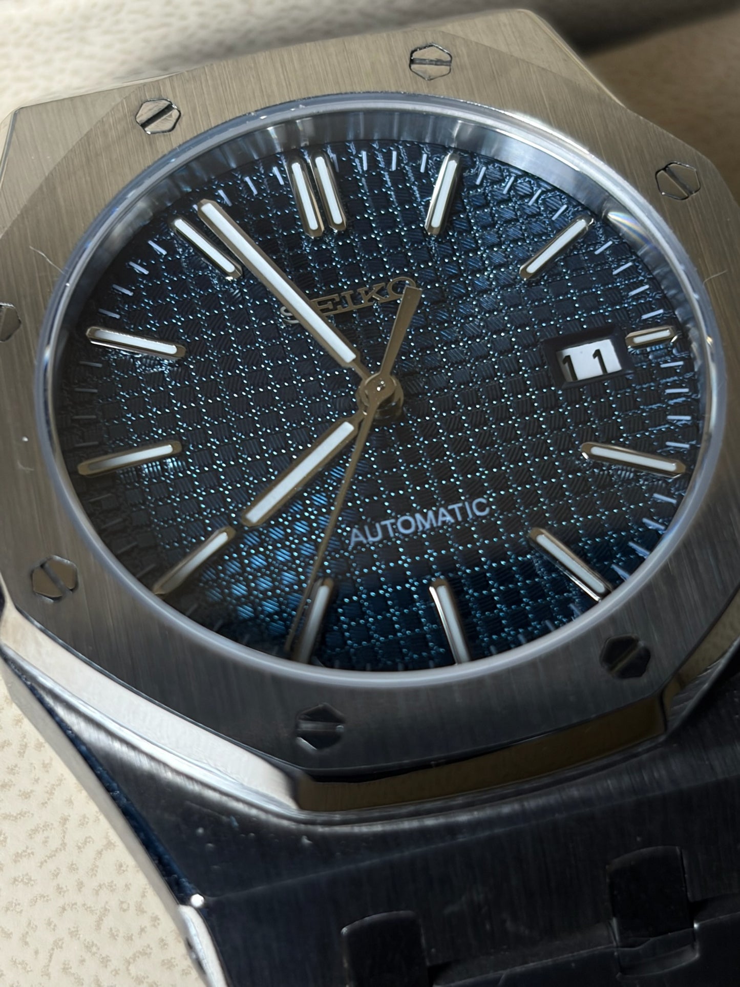 Seiko Mod Royal Oak Blue Automatic