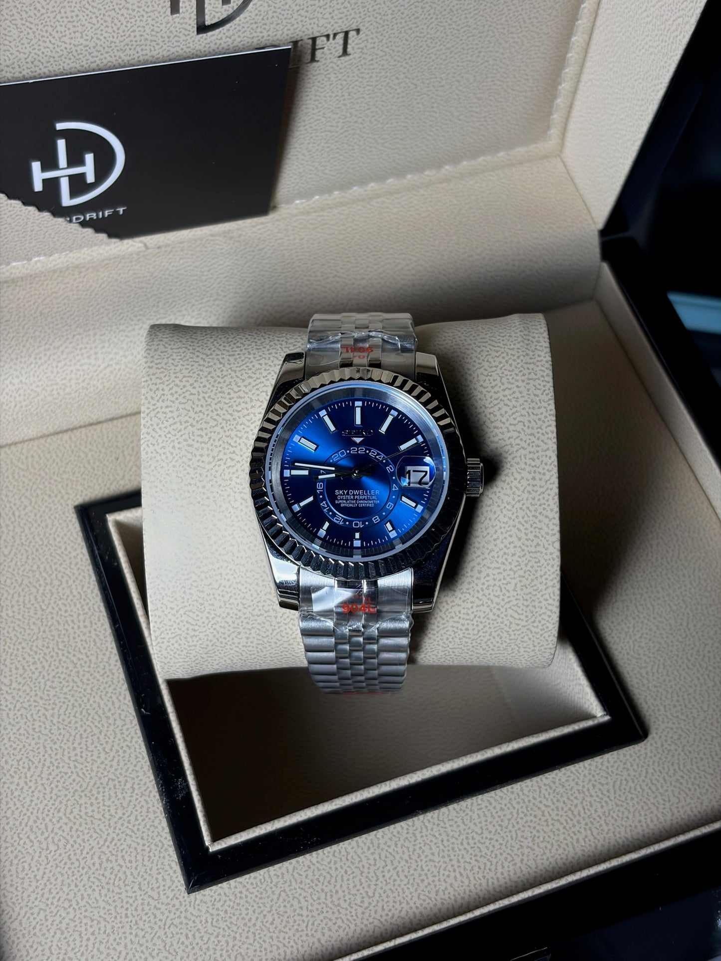Seiko Mod Skydweller Blue Dial