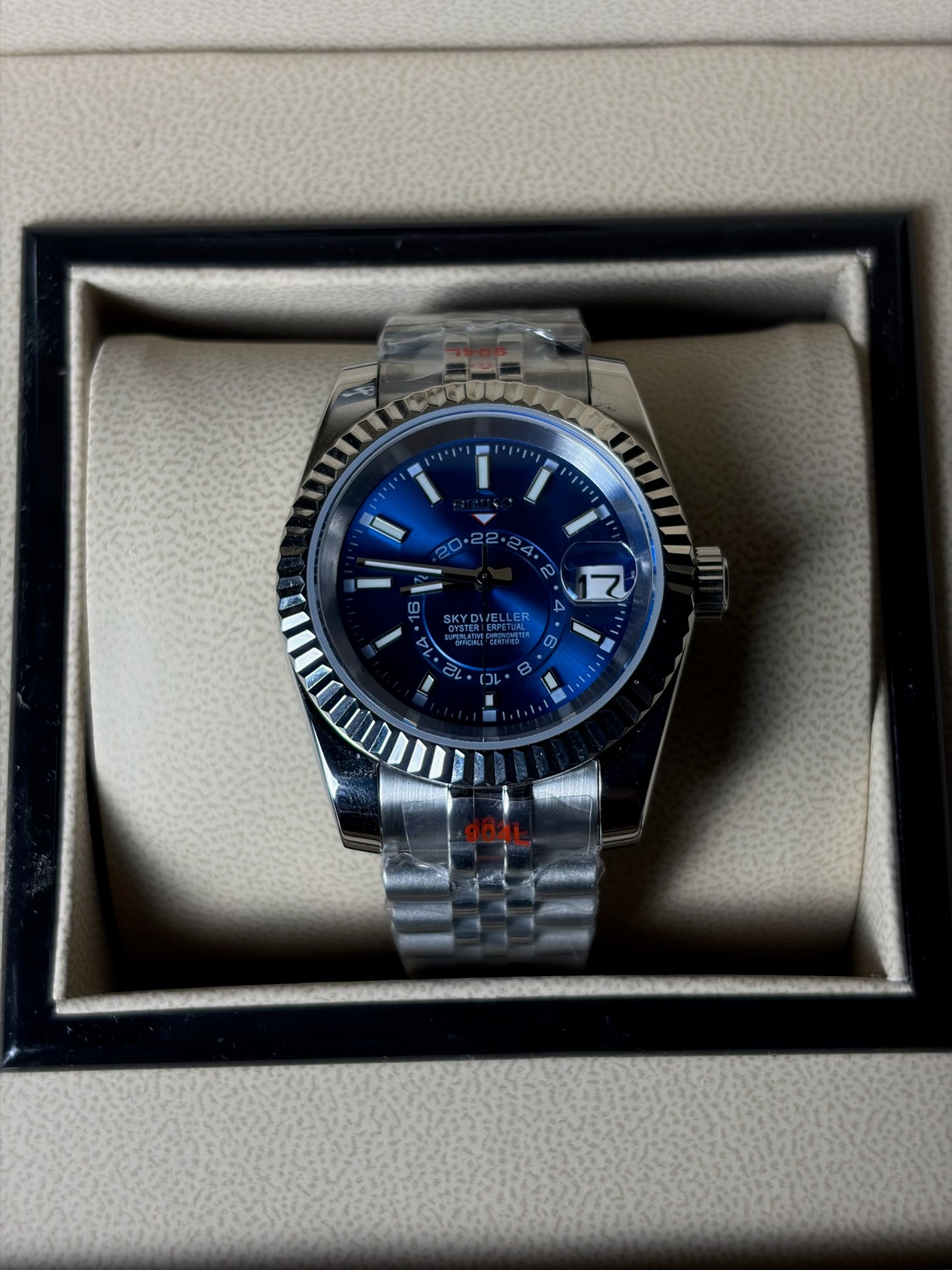 Seiko Mod Skydweller Blue Dial