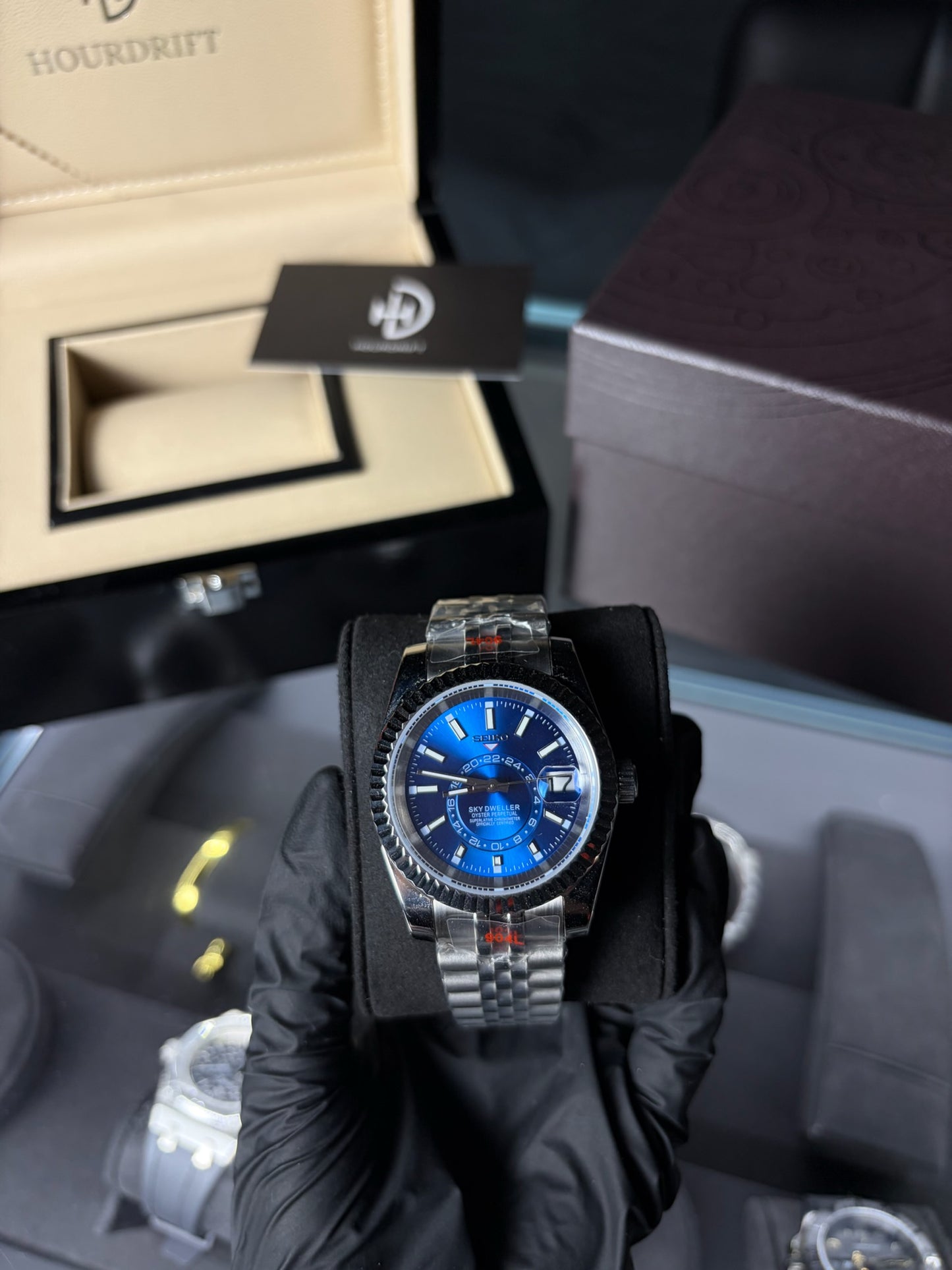 Seiko Mod Skydweller Blue Dial