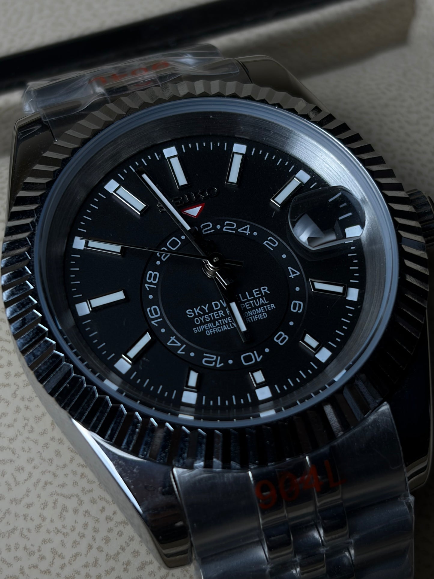 Seiko Mod Skydweller Black Dial