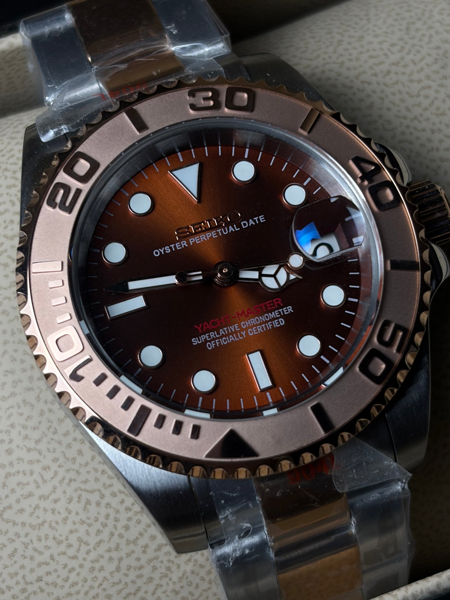 Seiko Mod Yachtmaster Rose