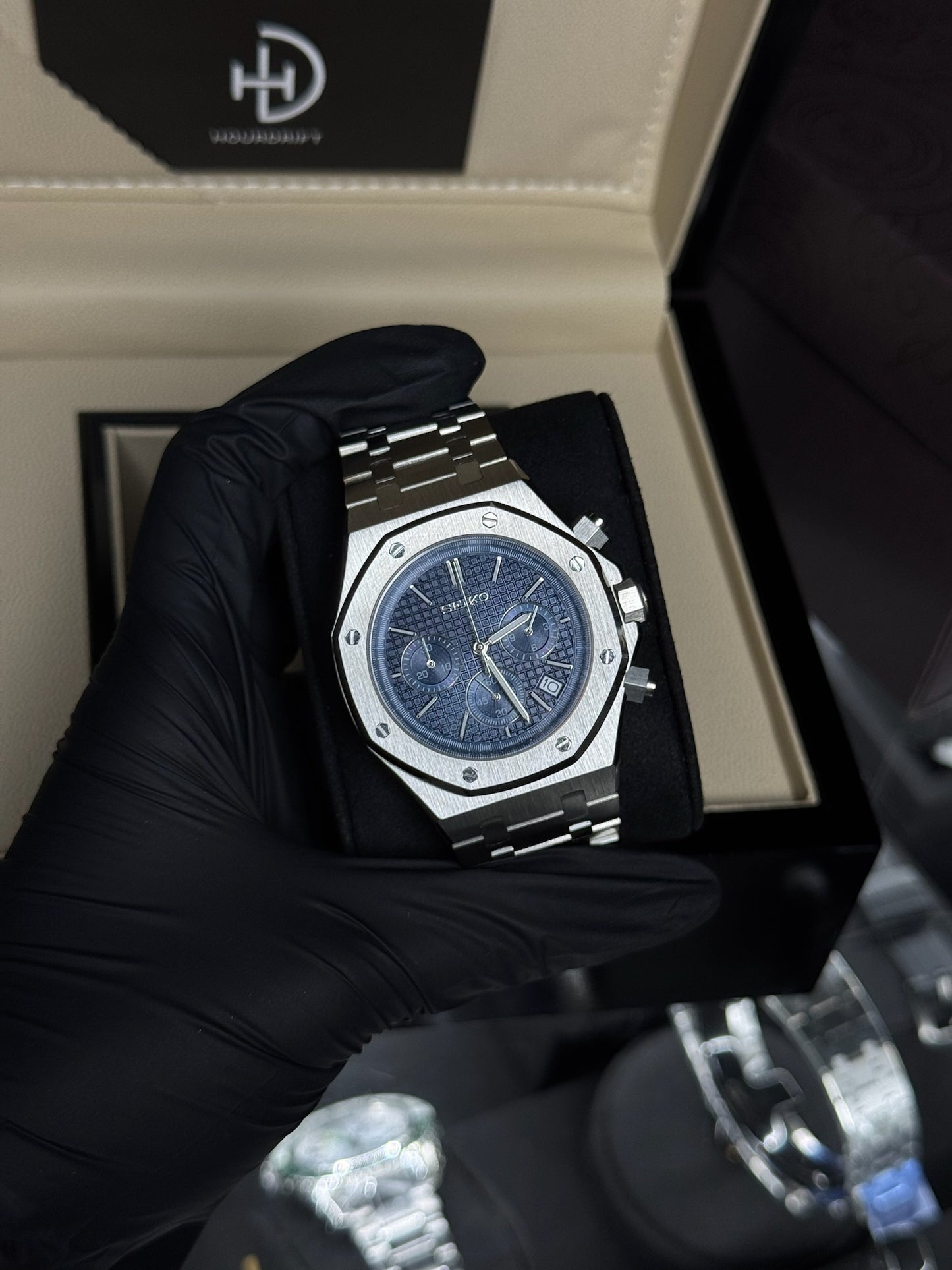 Seiko Mod Royal Oak Blue Dial