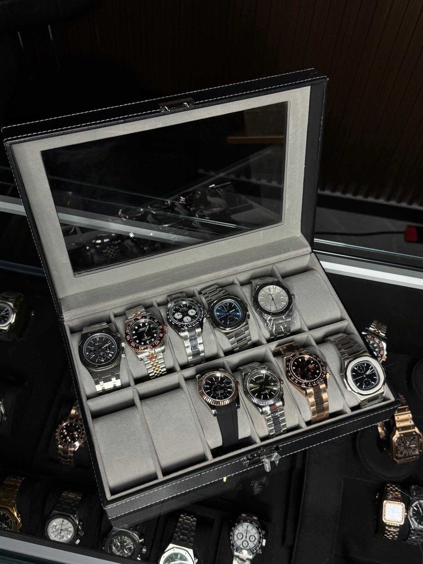 12 Slots Premium Watch Storage Box