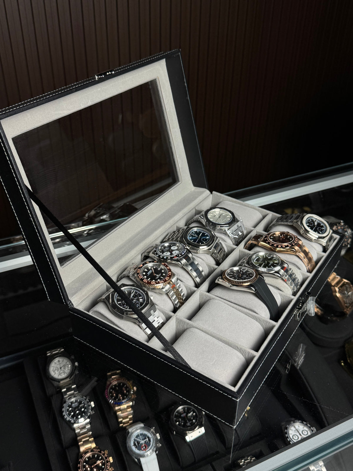 12 Slots Premium Watch Storage Box