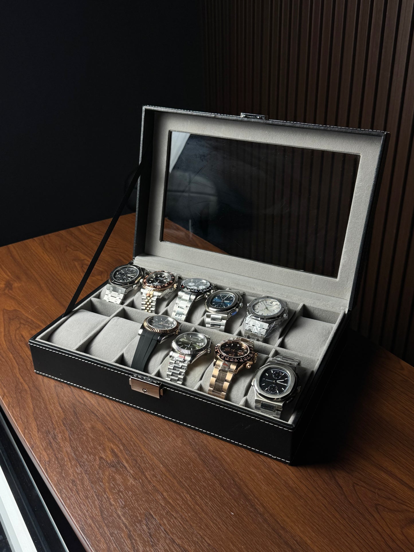 12 Slots Premium Watch Storage Box