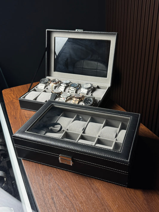 12 Slots Premium Watch Storage Box
