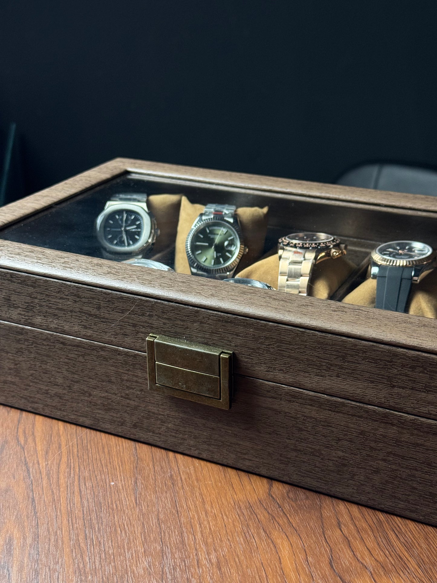 10 Slots Wooden Premium Watch Storage Box