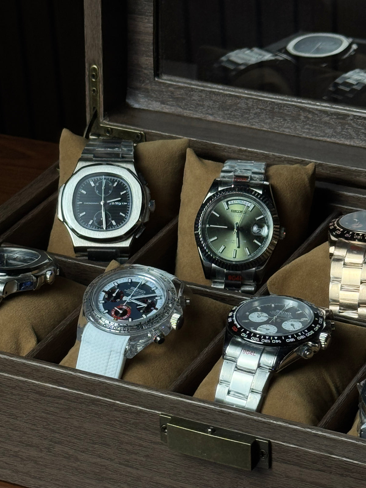 10 Slots Wooden Premium Watch Storage Box