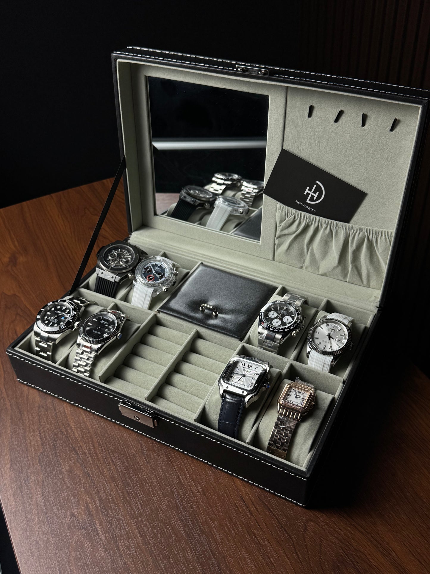 8 Slots Multipurpose Premium Watch Storage Box