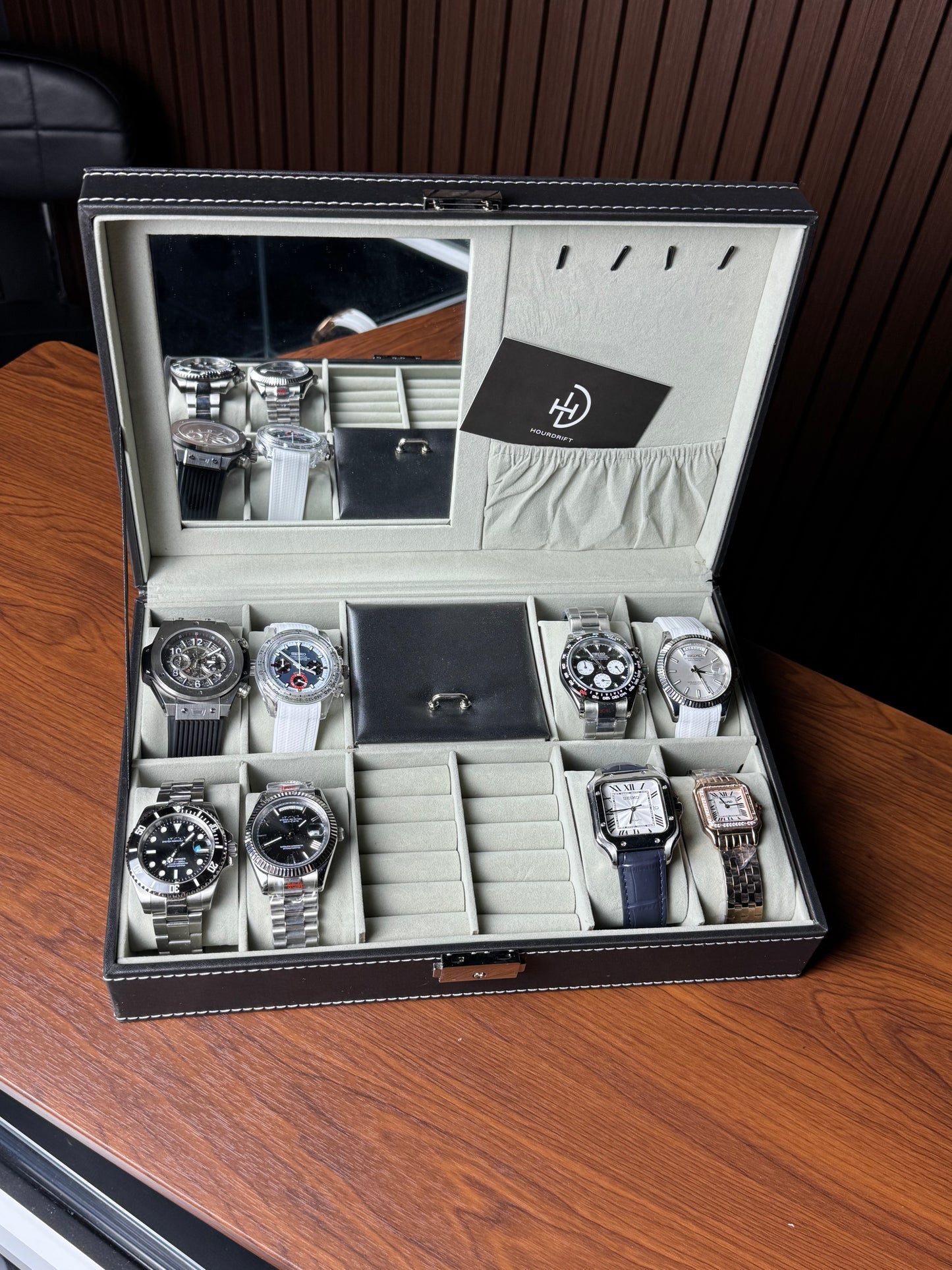 8 Slots Multipurpose Premium Watch Storage Box