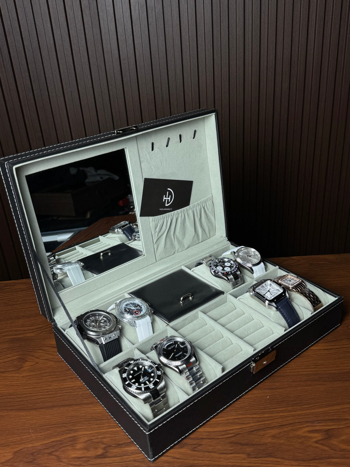 8 Slots Multipurpose Premium Watch Storage Box
