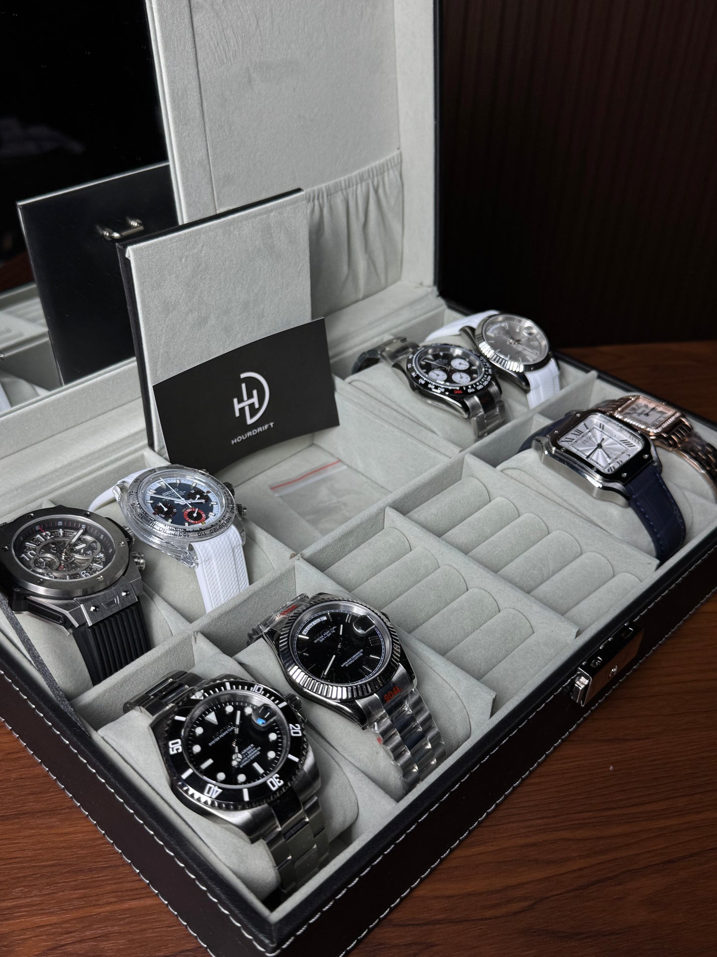 8 Slots Multipurpose Premium Watch Storage Box