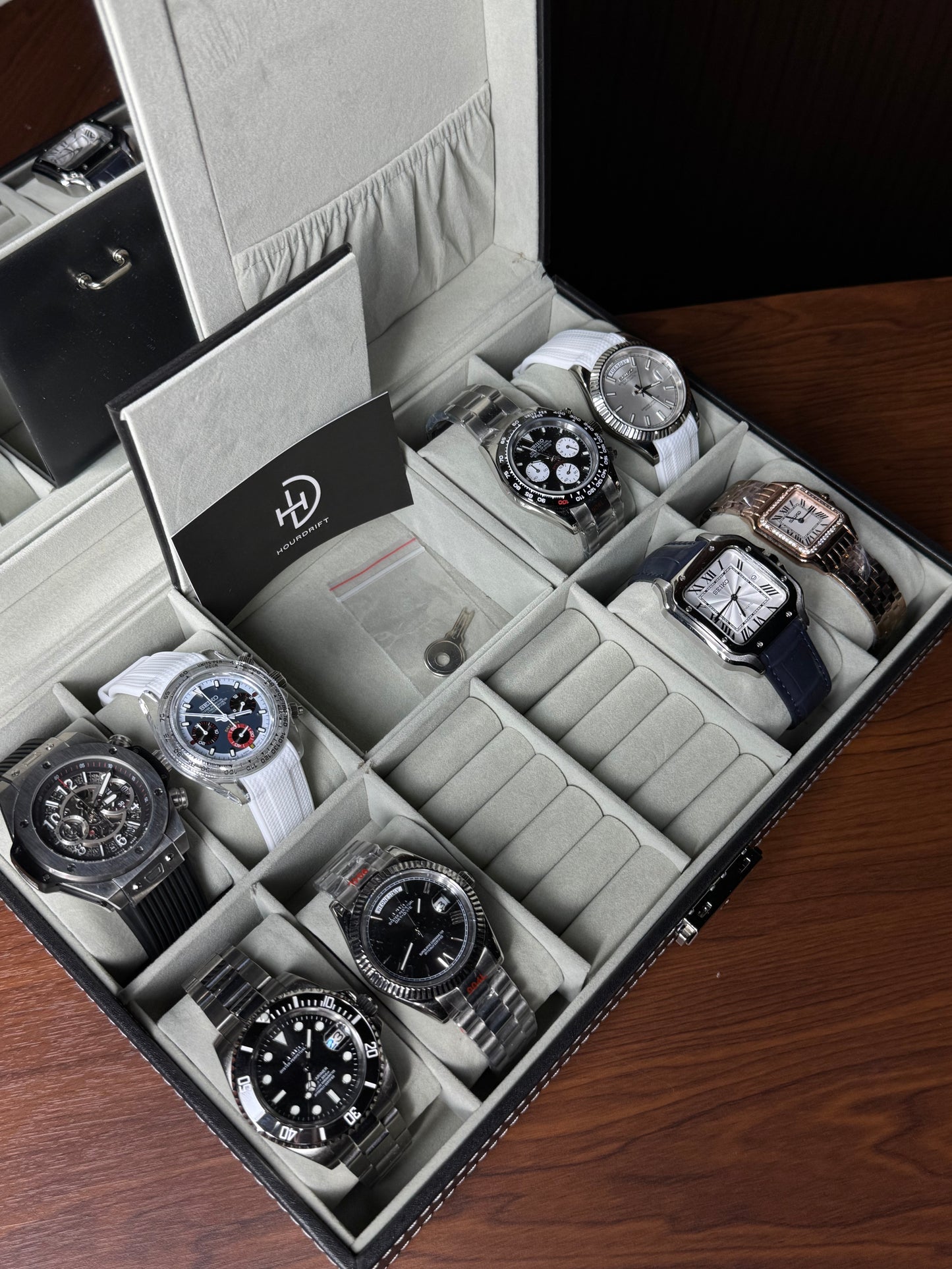8 Slots Multipurpose Premium Watch Storage Box