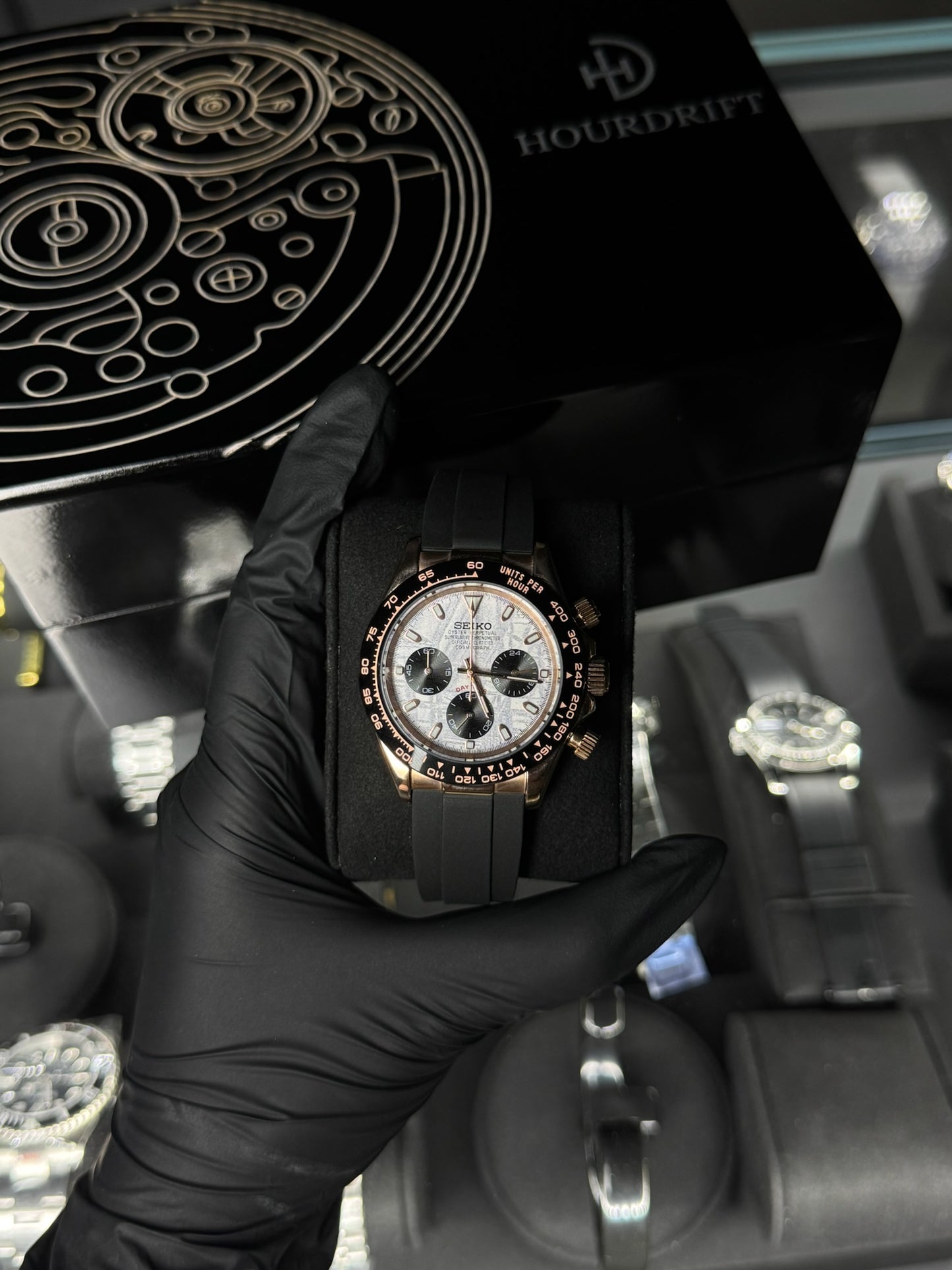 Seiko Mod Daytona Cosmograph (Rubber Strap)