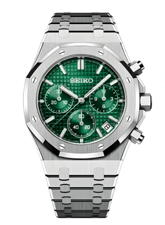 Seiko Mod Royal Oak Green Dial