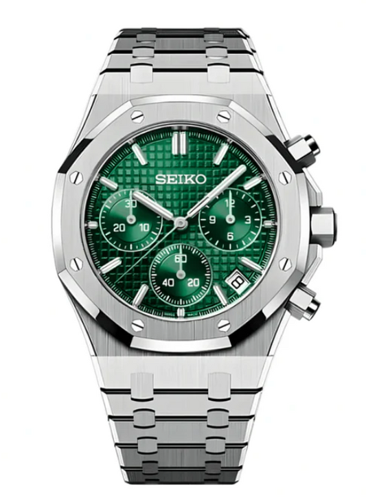 Seiko Mod Royal Oak Green Dial