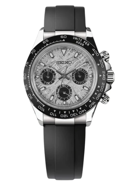 Seiko Mod Daytona Meteorite Dial (Rubber Strap)