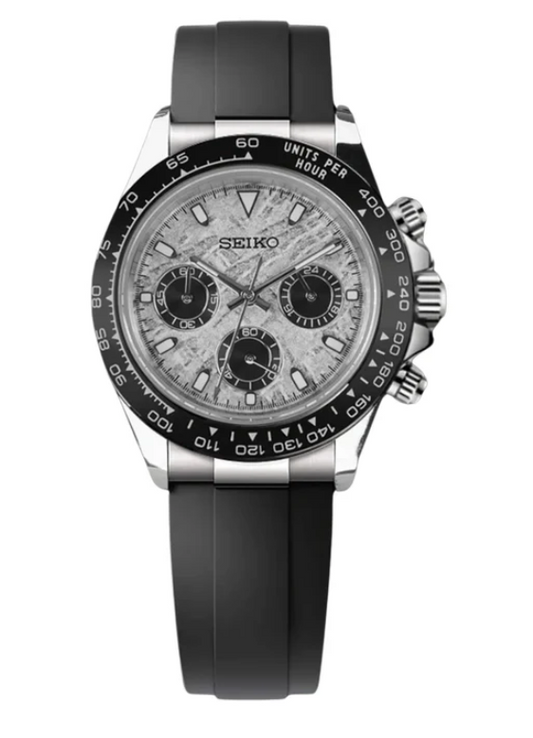 Seiko Mod Daytona Meteorite Dial (Rubber Strap)