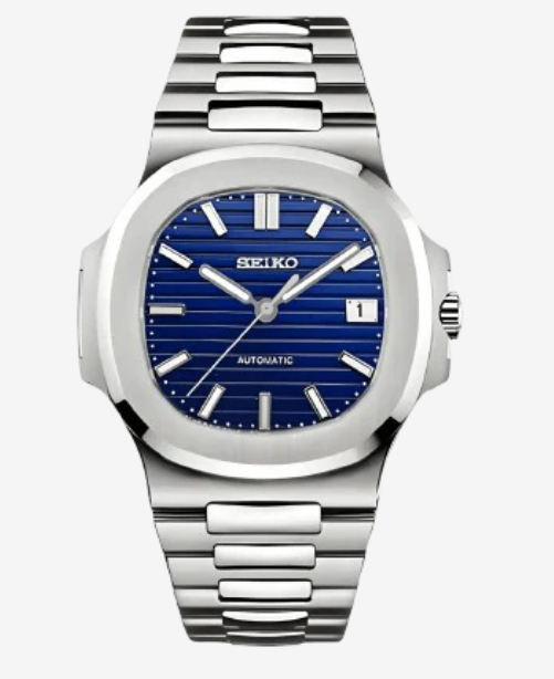 Seiko Mod Nautilus Deep Blue