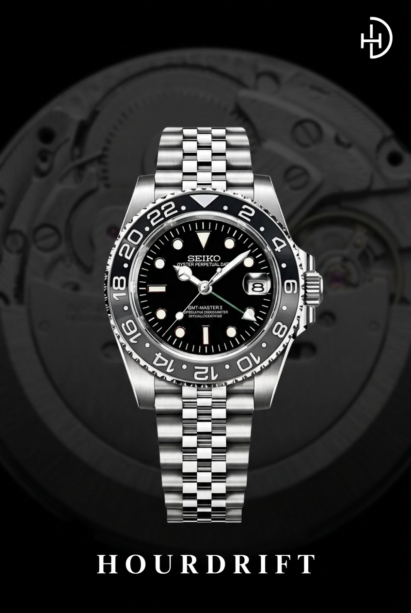 Seiko Mod Bruce Wayne GMT