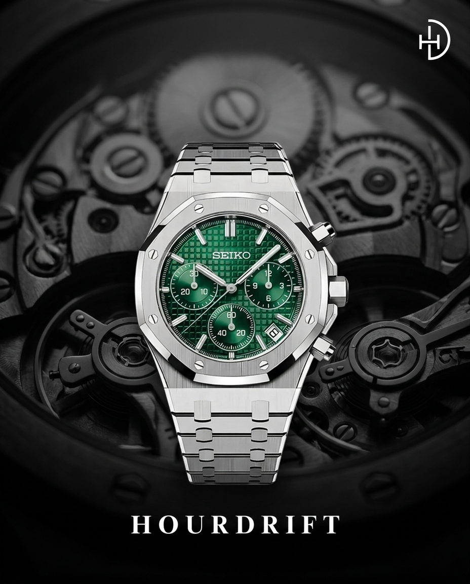 Seiko Mod Royal Oak Green Dial