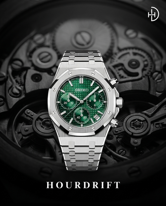 Seiko Mod Royal Oak Green Dial