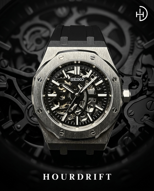 Seiko Mod Royal Oak Skeleton (Rubber Strap)