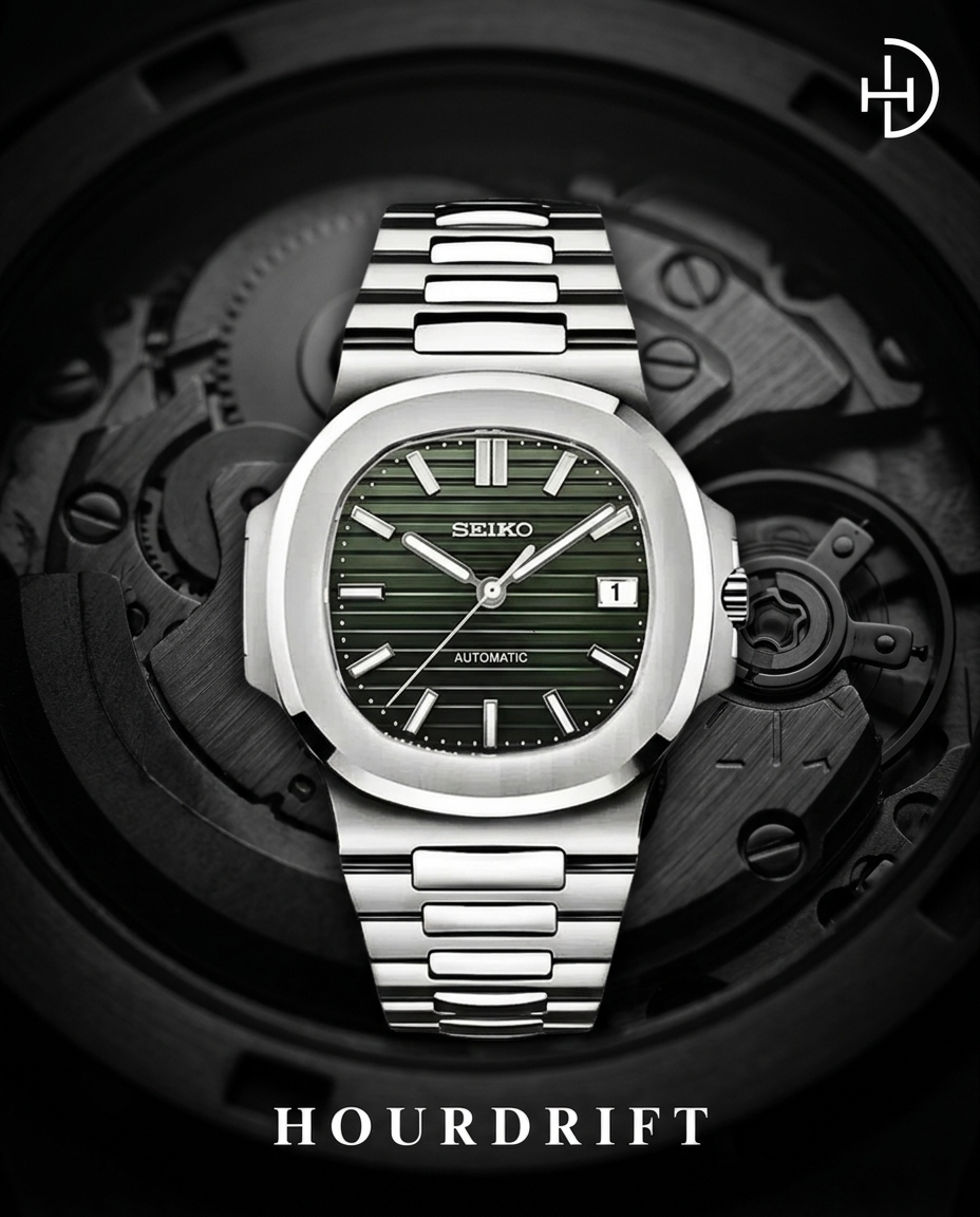 Seiko Mod Nautilus Green