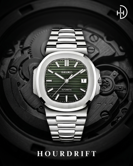 Seiko Mod Nautilus Green