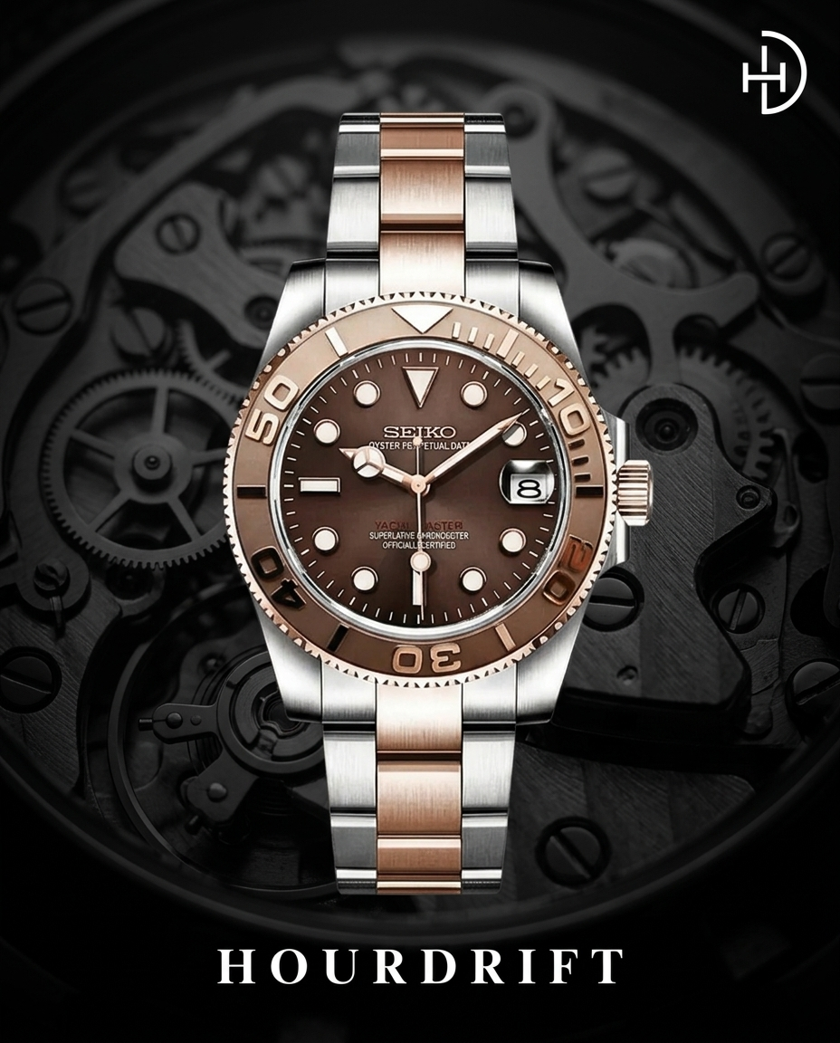 Seiko Mod Yachtmaster Rose