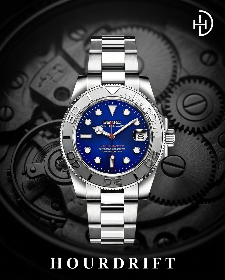 Seiko Mod Yachtmaster Blue
