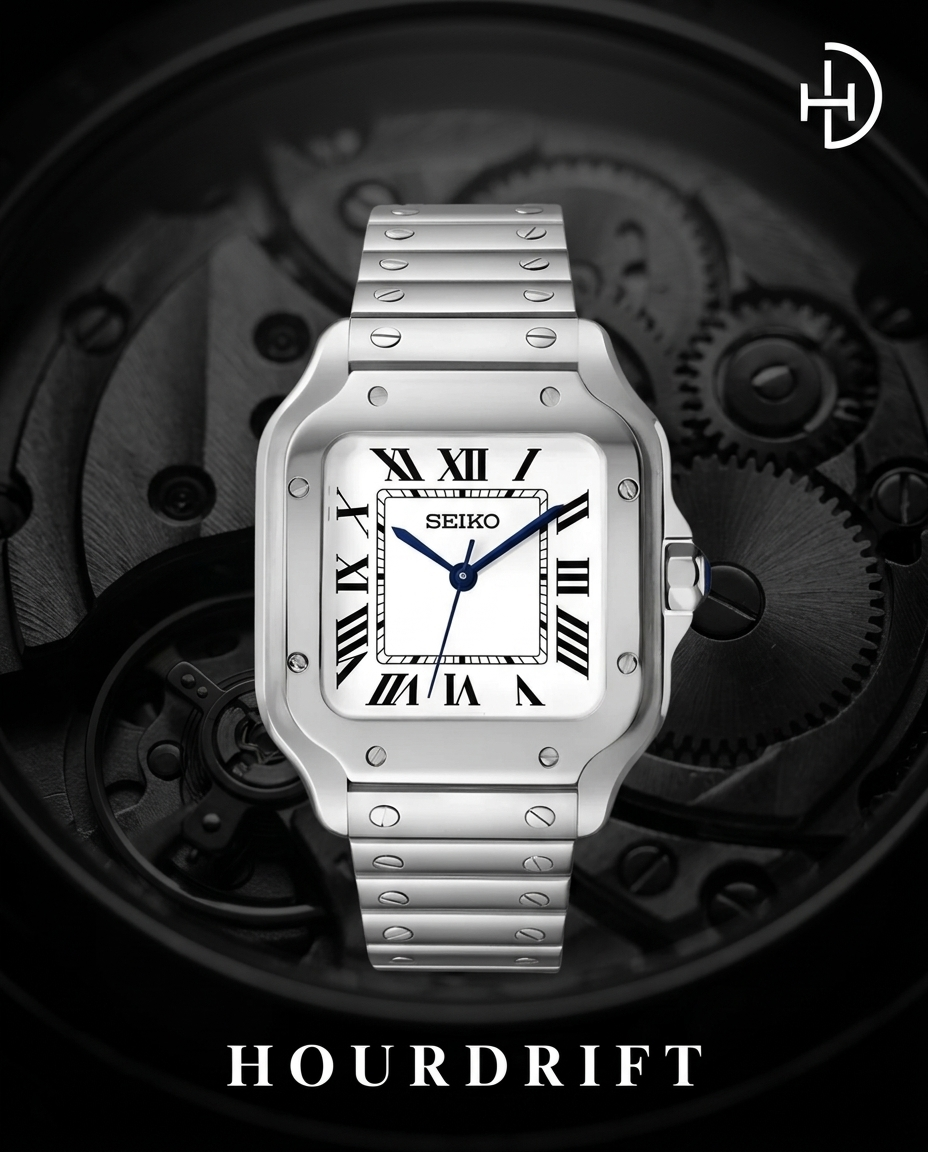 Seiko Mod Santos White