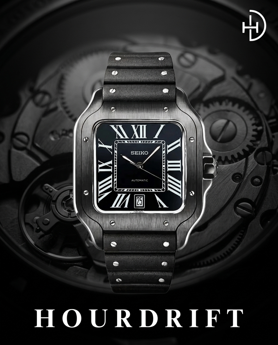 Seiko Mod Santos Black