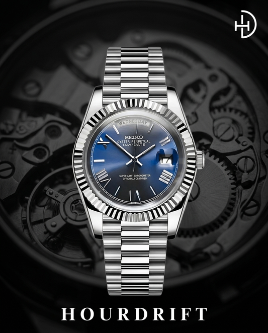 Seiko Mod Daydate Blue
